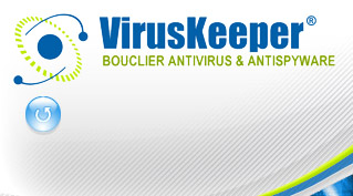 VirusKeeper anti virus et anti spyware : page d'accueil